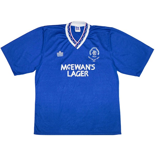 Tailandia Camiseta Rangers Primera equipo Retro 1992 Azul